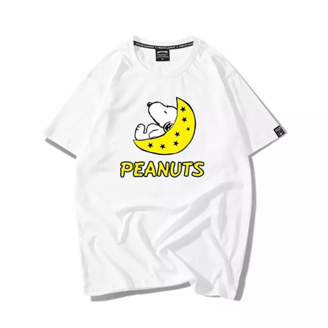 Snoopy Tシャツ Disney ペアルック カップル スヌーピー 恋人 半袖 トップス カジュアル 男女兼用 お揃い T Shirtの通販はau Pay マーケット Top S 商品ロットナンバー