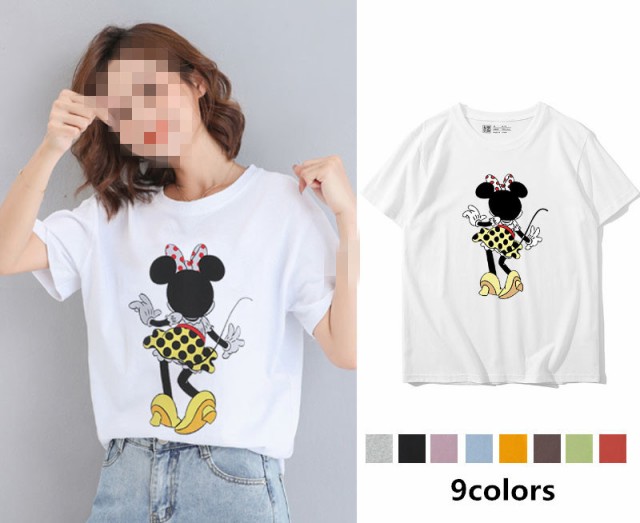 9colors 超人気 T Shirt Disney ディズニーレディースｔシャツ ミニー柄 半袖 夏 お姉妹 トップス 旅行 可愛い 卒業 友達の通販はau Pay マーケット Fashion Trade 商品ロットナンバー