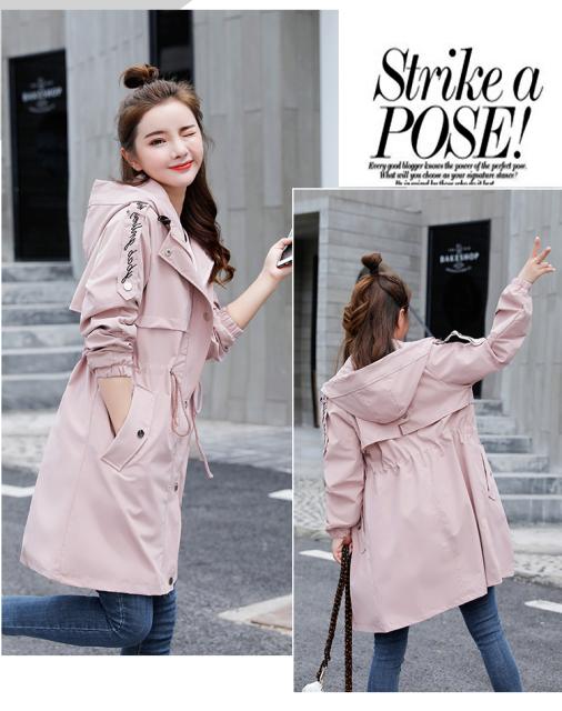 マウンテンパーカー レディース アウター スプリングコート トレンチコート ピンク ブラック ベージュ 無地 大きいサイズ 体型カバー カの通販はau Wowma ワウマ Rightsight ライトサイト 商品ロットナンバー