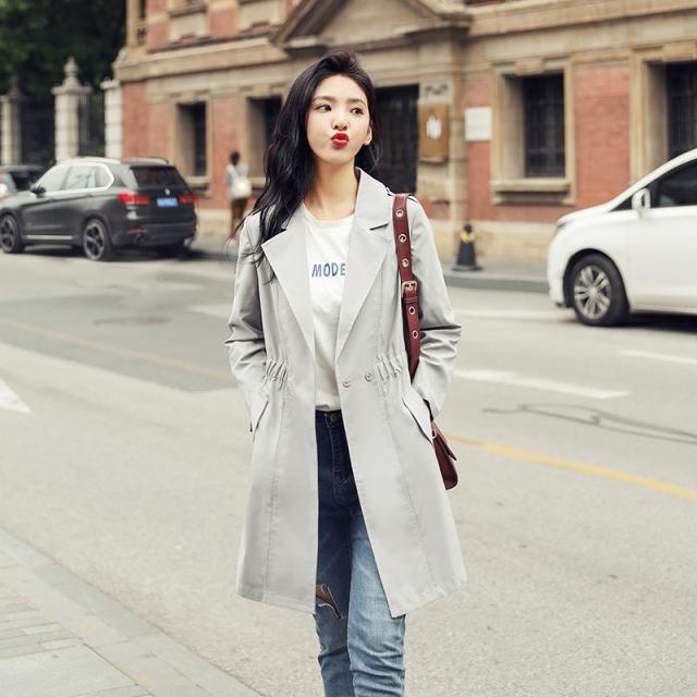 マウンテンパーカー レディース アウター スプリングコート トレンチコート グレー ロング丈 無地 大きいサイズ 体型カバー カジュアル の通販はau Pay マーケット Rightsight ライトサイト 商品ロットナンバー