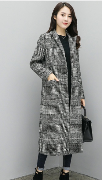 在庫一掃 グレンチェック チェスターコート グレー レディース メンズライク テーラード トレンド 秋冬 ロングコート チェック B505 待望の再入荷 Carlavista Com