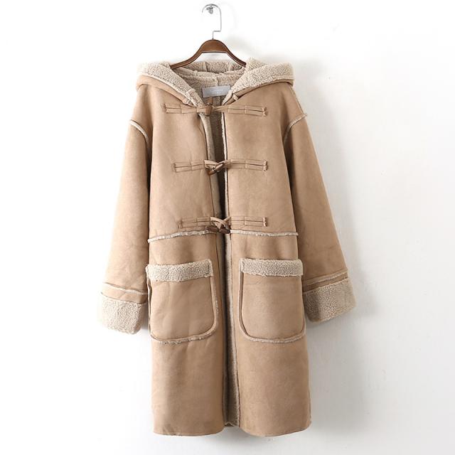 ボアダッフルコート ベージュ レディースアウター フード スエード調 暖かい プチプラ通販 韓国系 秋冬カジュアルガウン B943の通販はau Pay マーケット Idear 商品ロットナンバー