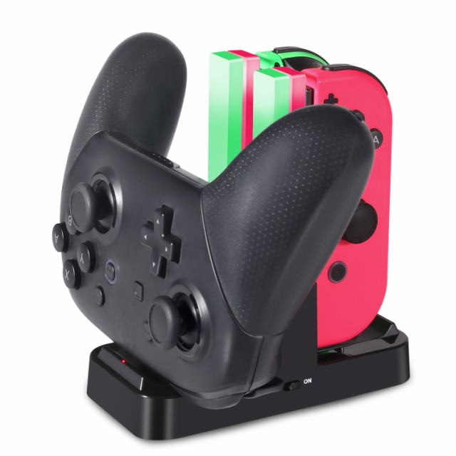 ジョイコン Joy Con Pro コントローラー 充電 スタンド Nintendo Switch用 3way充電可能 King