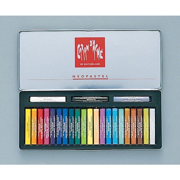 日本産 メール便可 カランダッシュ ネオパステル 24色セット デッサン スケッチ 絵画 油性 コンテ パステル 好評 Olsonesq Com