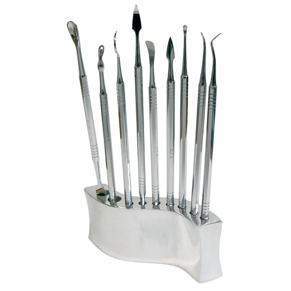Web限定 精密道具 スパチュラセット 9本組 スタンド付 彫塑 スパチュラ 超人気の Carlavista Com