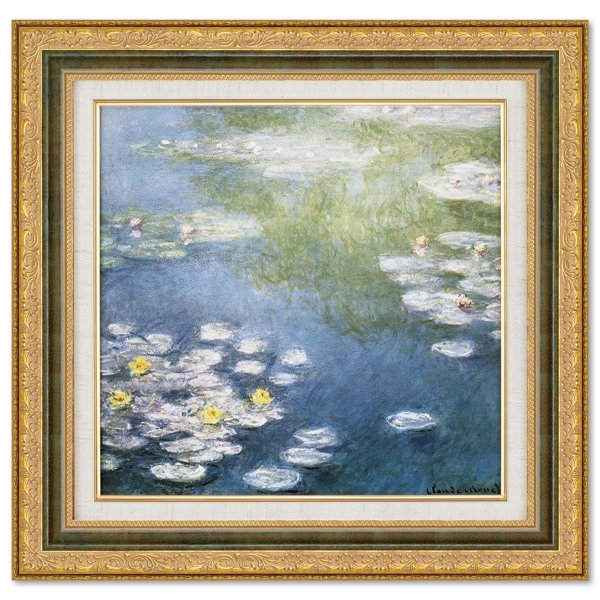 超人気新品 ジヴェルニーの睡蓮 複製絵画 お取り寄せ品 代引きキャンセル不可 モネ マイナスイオンアート 5 515mm 洋画 Presidency Gov Ss