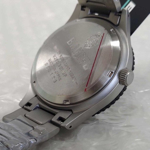 【中古・未使用品】ビアンキ BIANCHI SCUBA TX シルバー ブラック 時計 ダイバーズウオッチ型腕時計 JP203ZOTWA