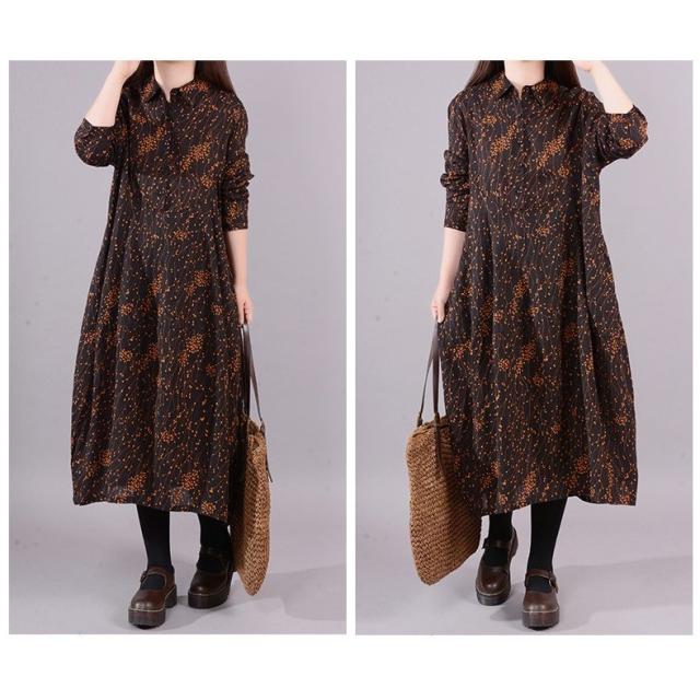 ワンピース 長袖 レディース 秋 膝丈 コットンリン 花柄 Aラインワンピース 体型カバー ゆったり おしゃれ ママワンピース 30代 40代 50の通販はau Pay マーケット Kireifuku Au Pay マーケット店 商品ロットナンバー