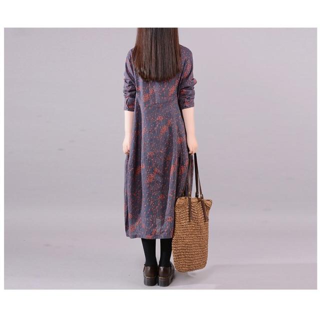 ワンピース 長袖 レディース 秋 膝丈 コットンリン 花柄 Aラインワンピース 体型カバー ゆったり おしゃれ ママワンピース 30代 40代 50の通販はau Pay マーケット Kireifuku Au Pay マーケット店 商品ロットナンバー
