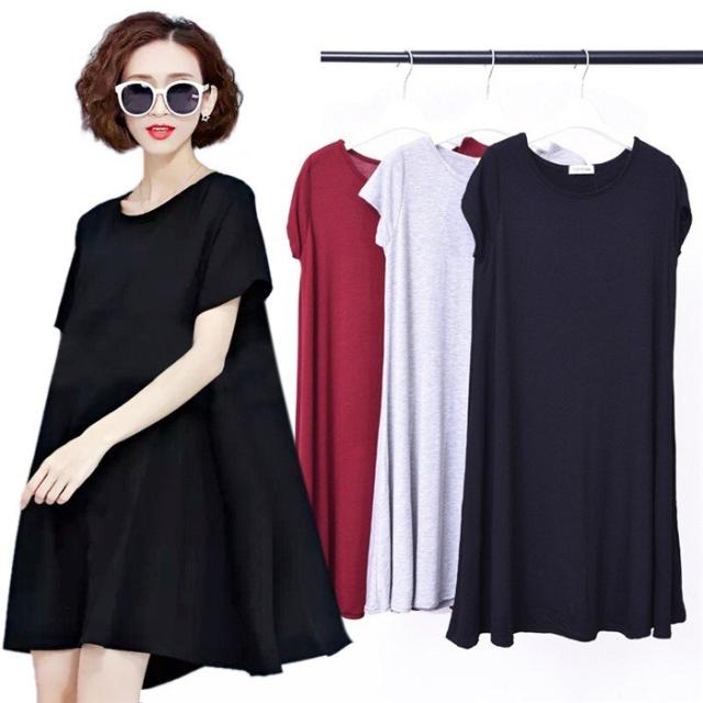店長大暴走 クリアランスsale ワンピース レディース 夏 モーダル チュニックワンピース 膝丈 半袖 ルームウェア Tシャツワンピース ロング Tシャツ ゆったり 体型カバ 直営店限定 Centrodeladultomayor Com Uy