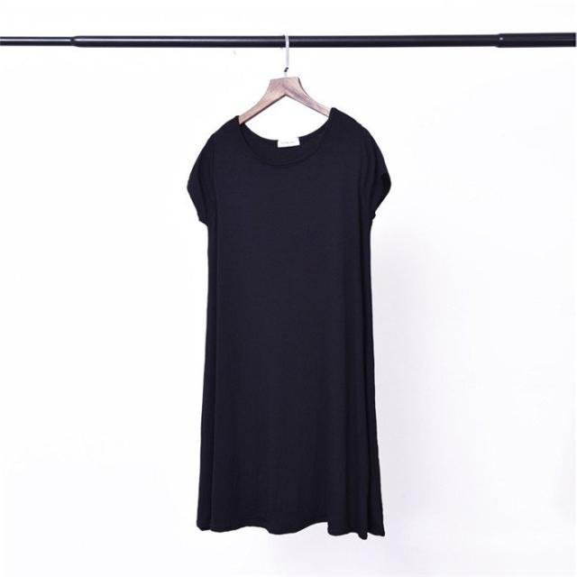 店長大暴走 クリアランスsale ワンピース レディース 夏 モーダル チュニックワンピース 膝丈 半袖 ルームウェア Tシャツワンピース ロング Tシャツ ゆったり 体型カバ 直営店限定 Centrodeladultomayor Com Uy