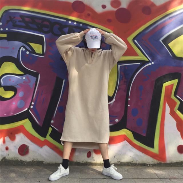 在庫処分セール パーカーワンピース ロング丈 秋 ワンピース レディース 長袖 ロングワンピース 裏起毛 Aライン フード付き 無地 体型カバー お洒落 上品 再入荷1番人気 Www Centrodeladultomayor Com Uy