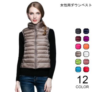 公式通販 ダウンベスト レディース ダウン ベスト 防寒 軽い トップス ハイネック 女性用 アウター ノースリーブ 冬物 オシャレ カラバリ 選べるサイズ展開 Gdpcambodia Org