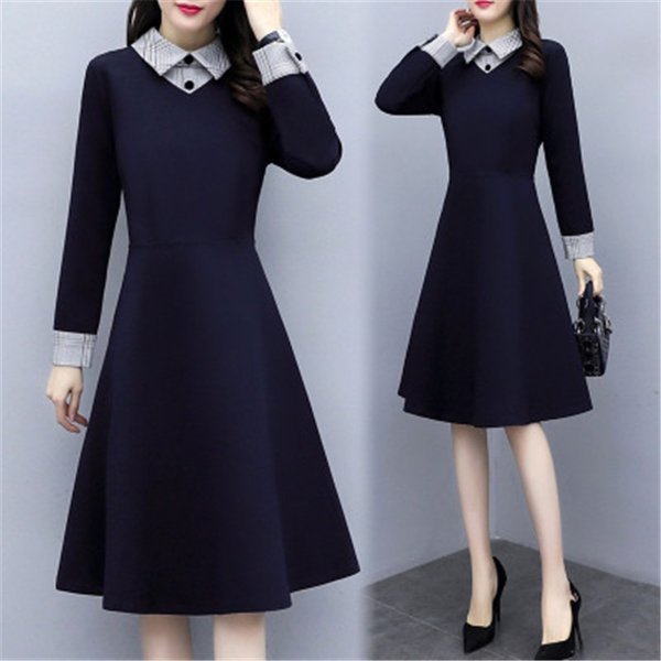 魅力的な ワンピース レディース きれいめ シャツワンピース 膝丈 フォーマルワンピース 結婚式 Aラインワンピース 長袖 膝丈ワンピース 30代 40代 通販限定 Ogytech Com