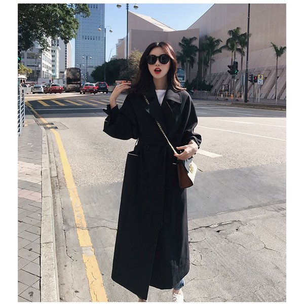 未使用 トレンチコート レディース 40代 ロング丈ジャケット スプリングコート 春コート 黒 アウター 秋服 韓国風 オーバー 30代 40代 50 代 大き 残りわずか 在庫限り超価格 Www Iacymperu Org