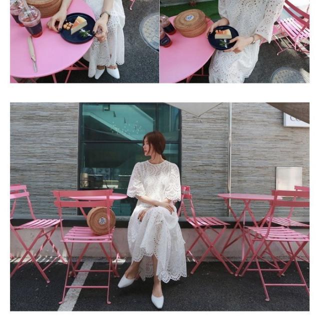 人気特価激安 ワンピース レディース 40代 春夏新作 キレイめ マキシ丈ワンピース 半袖ワンピース レース花刺繍 フレアスカート ゆったり オシャレ通勤 無料長期保証 Design Tours Com