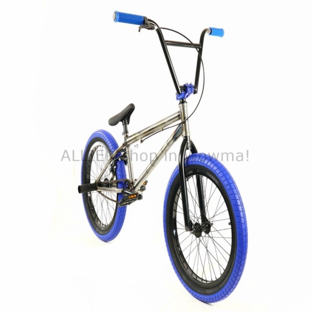 Elite 20/" BMX Destro Bicycle Freestyle Bike 3 Piece Crank Raw Blue NEW 2019