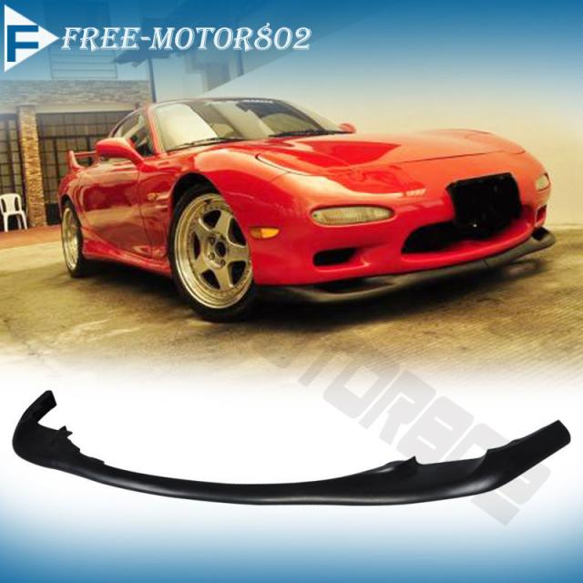【海外 正規品】 エアロパーツ OE Rスタイルブラックポリウレタンフロントバンパーリップスポイラーフィットfor 93-95マツダRX7 OE R, KeyProduction 73e76ad8