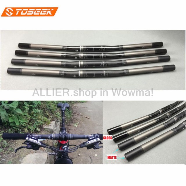 Carbon Fiber Bicycle Handlebar 25.4mm MTB//Road Bike Flat Bar Handlebar 580-680mm
