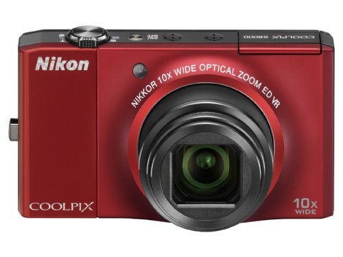 Nikon デジタルカメラ COOLPIX (クールピクス) S8000 フラッシュレッド S80(中古品)