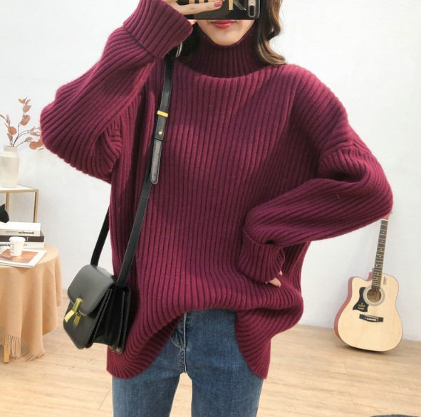 全ての 韓国 ファッション レディース 冬 トップス タートルネック 長袖 ニット セーター 無地 パープル ホワイト グレー ピンク カジュアル シ Sale 30 Off Gdpcambodia Org