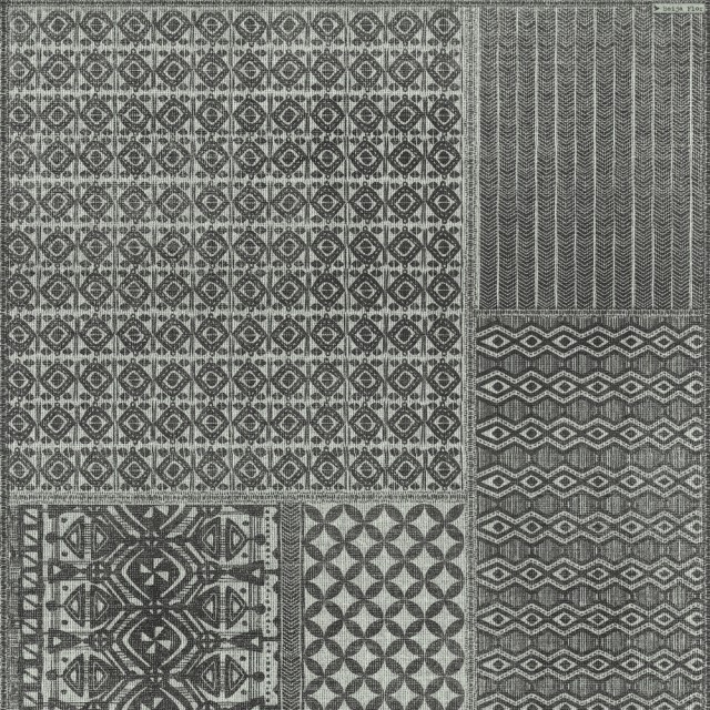 特別セーフ 輸入 床材 クッションフロア ラグ ルーム マット Beija Flor / ベイジャ・フロール Flatwoven Inc1 (80×200), ブランノワール 5214bfd1