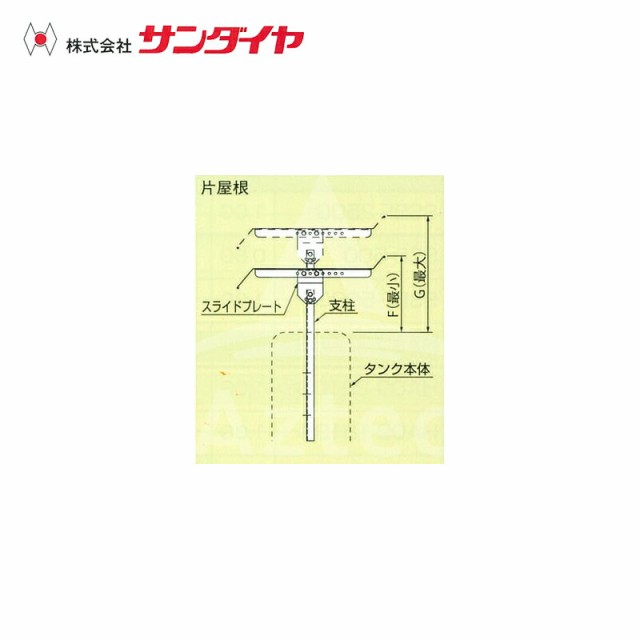 本店は サンダイヤ Sundia 灯油タンク用タンクルーフ片屋根 250p 72b 適用 Ks3 200 250 Kh2 098 新版