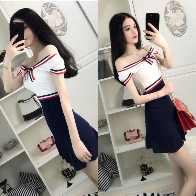 ミニドレス パーティードレス タイトスカート ミニ ドレス ワンピース 袖付き 切替 半袖 フリル タイト スリムの通販はau Wowma ワウマ Happy Dress Wowma店 商品ロットナンバー