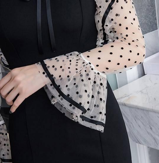 ミニドレス 結婚式 パーティードレス 二次会 ミニ ドレス 膝丈 ワンピース 膝下 へプラム ドット柄 フリルの通販はau Pay マーケット Happy Dress Wowma店 商品ロットナンバー