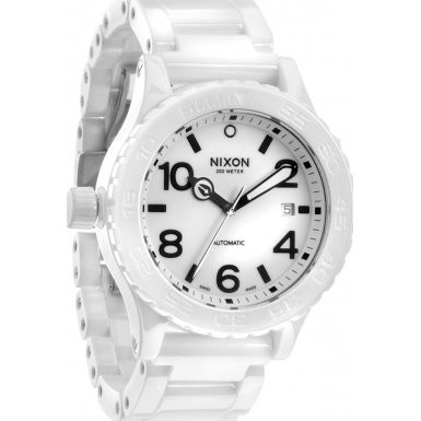 nixon white ceramic watch