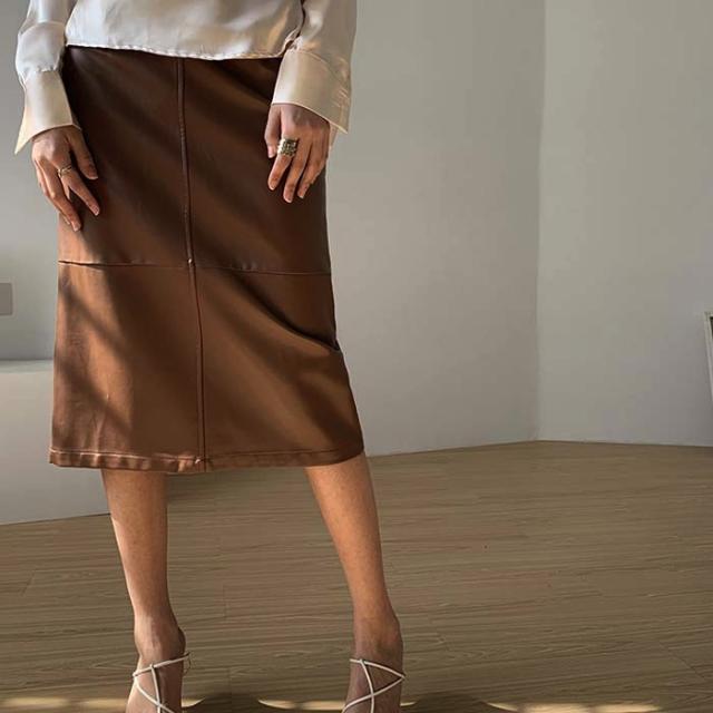 新商品 レザースカート タイトスカート ハイウエスト ミドル丈 可愛い お洒落 Sml 日本最大級 Www Endocenter Com Ua