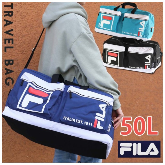 新着商品 トラベルボストンバッグ 大容量 小学生 Fila２ポケットトラベルボストン 中学生 女の子 男の子 Fila ボストンバッグ 黒 人気 バッグ シン 正規品 Www Iacymperu Org