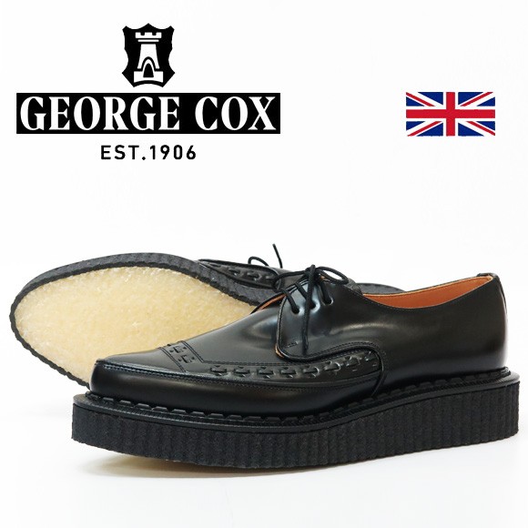 GEORGE COX ジョージコックス ラバーソール 3705 V GIBSON No.5 SOLE ブラック 別注モデル クリーパーズの通販