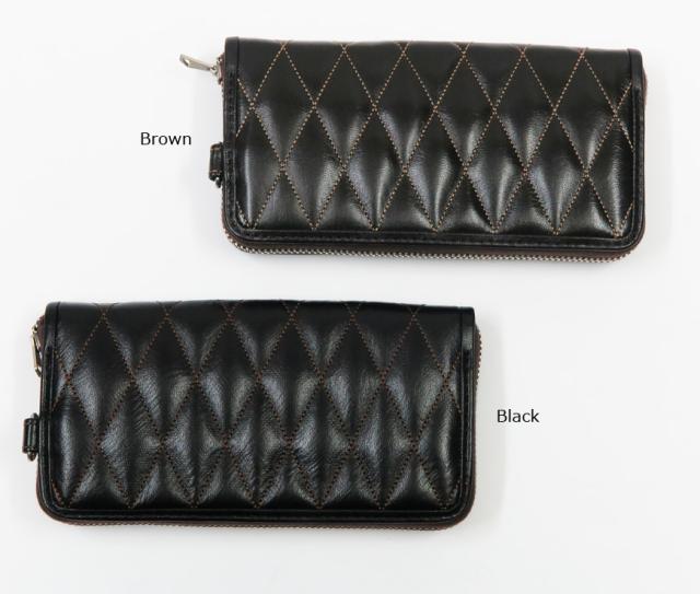 専用 トイズマッコイ◆レザーキルティングロングウオレットTMA1715(中古品) トイズマッコイ レザーキルティングロングウォレット ネイビーグレー