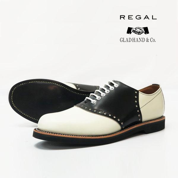 Regal Glad Hand リーガル グラッドハンド メンズ サドルシューズ ホワイト ブラック レザー 評価 紳士靴