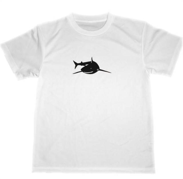 贈呈 鮫 切り絵 ドライ Tシャツ グッズ アニマル サメ