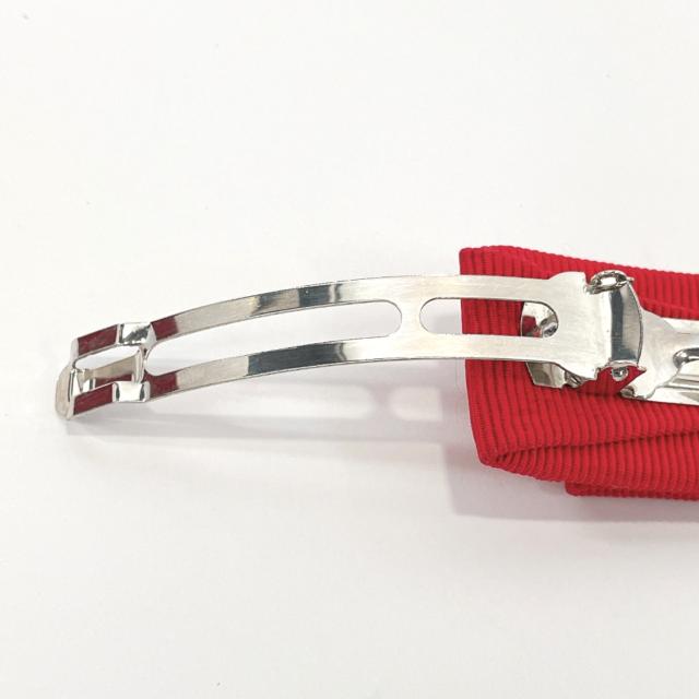 大得価お得 Salvatore レッド シルバー レディース 中古の通販はau PAY マーケット - JP-Brands.com|商品ロットナンバー:493950 Ferragamo サルヴァトーレフェラガモ バレッタ ヴァラ リボン ナイロン/シルバー金具 通販NEW