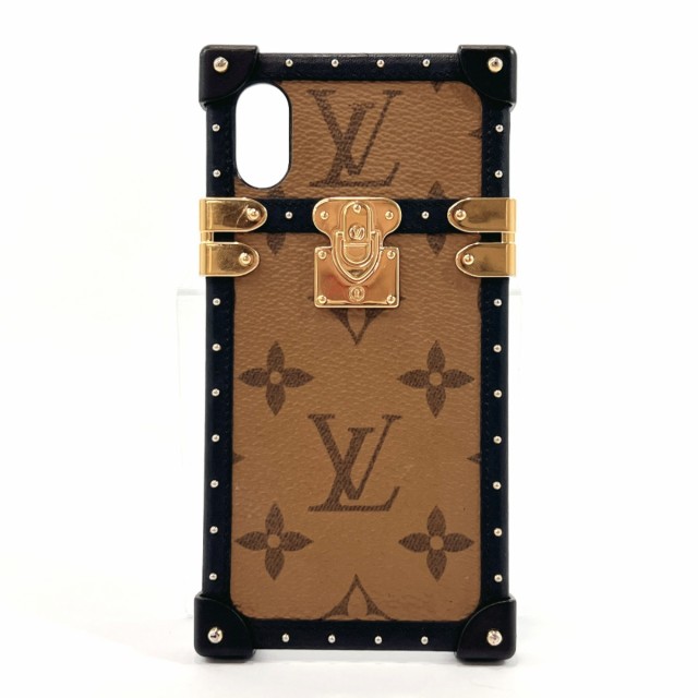 LOUIS VUITTON ルイヴィトン その他小物 M67893 Iphoneケース X/XS/モノグラムリバース ブラウン ユニセックス 中古