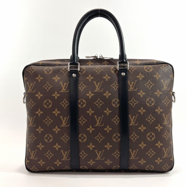 LOUIS VUITTON ルイヴィトン ビジネスバッグ M52005 PDV PM モノグラムマカサー ブラウン ブラウン メンズ 中古