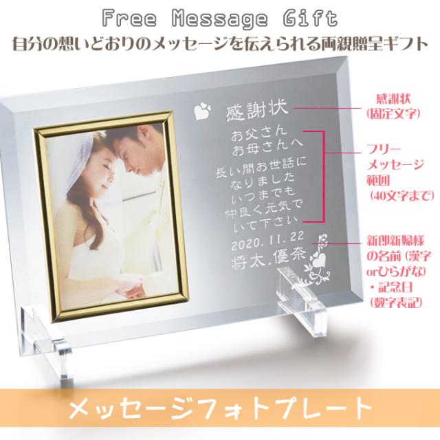 全品送料無料 メッセージフォトプレート 名入れ ギフト 両親 プレゼント 結婚式 披露宴 フォトフレーム 国内最安値 Olsonesq Com