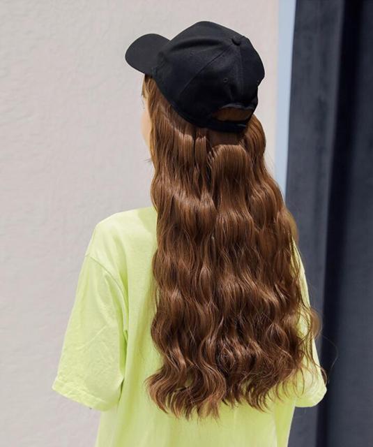 Yq 帽子ウィッグ レディース かつら ロング巻き つけ毛 エクステ 髪付き帽子 セミロング 自然 便利 おしゃれ プレゼント日焼け防止の通販はau Wowma ワウマ みなしごshop 商品ロットナンバー
