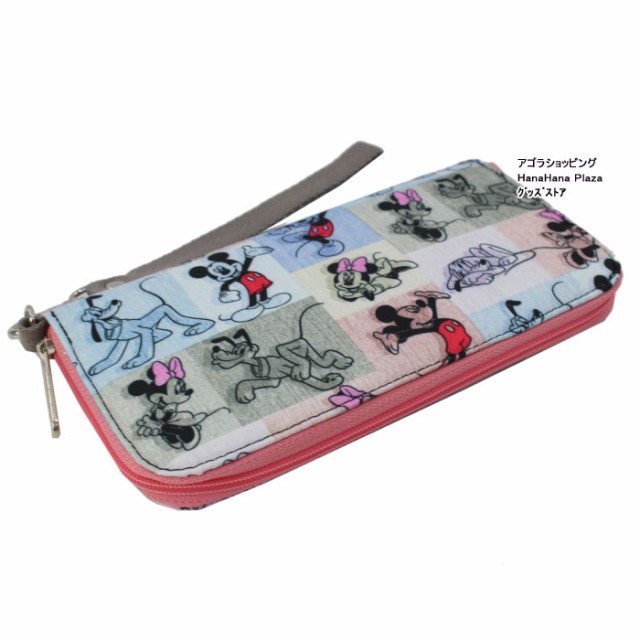 おしゃれア レスポートサック 長財布 3462 G786 Mickey Patchwork Lesportsac Tech Wallet Wristlet ディズニー ミッキー Ab