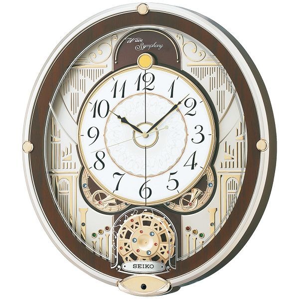 ブランドおしゃれ からくり時計 壁掛け時計 ウエーブシンフォニー Re577b セイコー Seiko電波時計 送料無料 ギフト お洒落 名入れ 掛け時計 人気再入荷 Arnabmobility Com