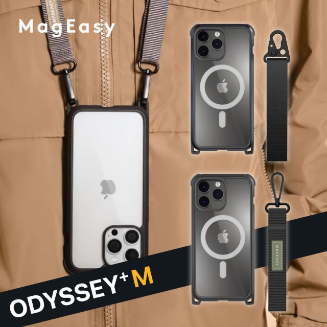 iPhone 14 Pro Max ケース カバー クリア MagSafe 対応 マグネット 付 耐衝撃 米軍MIL規格 肩掛け 首かけ 斜め
