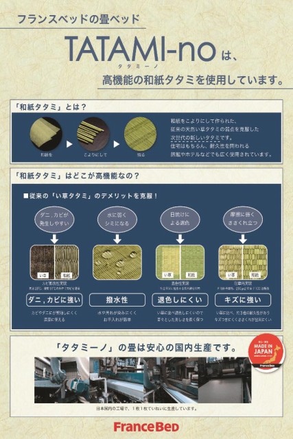 安い新品 フランスベッド サイドキャビネット付 LED照明 コンセント3口の通販はau PAY マーケット - isサポート|商品ロットナン 和紙畳ベッド TATAMI-no タタミーノ キング(シングル×2台) ヘッドボード有 得価再入荷