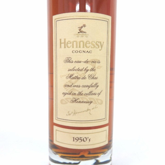 ボトムスス単品 ヘネシー Hennessy 1950 木箱 350ml ブランデー