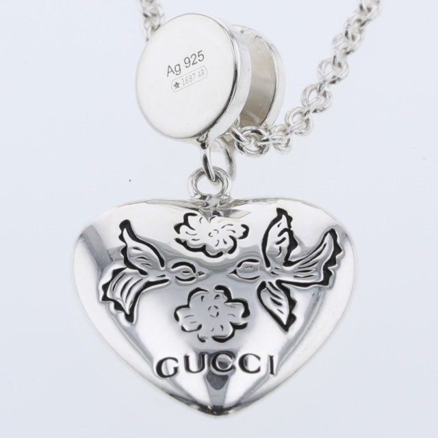 グッチ ネックレス ブラインドフォーラブ シルバー925 ジルコニア レディース GUCCI 中古 【PD3】の通販はau PAY マーケット