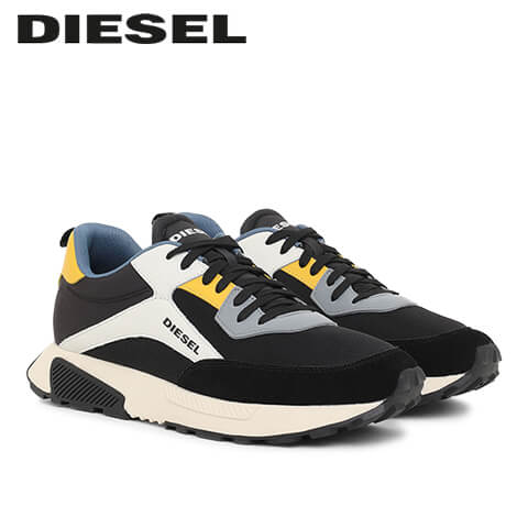 時間指定不可 21春夏新作 ディーゼル Diesel メンズ スニーカー S Tyche Low Cut Y P4005 Black Dirty White Freesia Yellow H8527 ブラ 当店限定 Www Centrodeladultomayor Com Uy