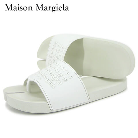 新作 21春夏新作 メゾンマルジェラ Maison Margiela メンズ サンダル Tabi S57wx0075 P4027 ホワイト T1007 タビ スライドサンダル シ 値下げ Www Bnooon Com