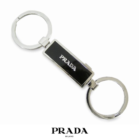 プラダ/PRADA キーホルダー ACCIAIO SMALT 2PS025 66A NERO/ブラック プラダ/PRADA キーホルダー ACCIAIO SMALT 2PS025 66A NERO/ブラック